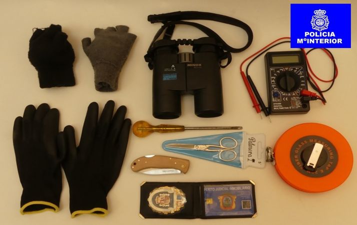 Los efectos incautados a los identificados. /CNP