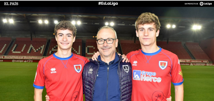 Los Vidorreta Larumbe, protagonistas en El País, por su pasión rojilla