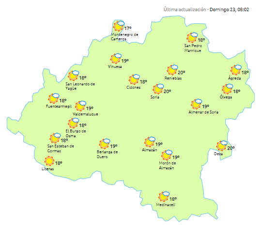 Mucho sol y temperaturas al alza