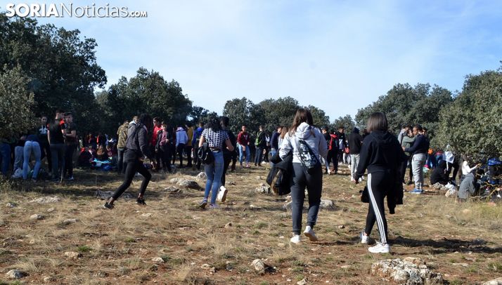 Jóvenes en el Jueves Lardero de 2019. /SN
