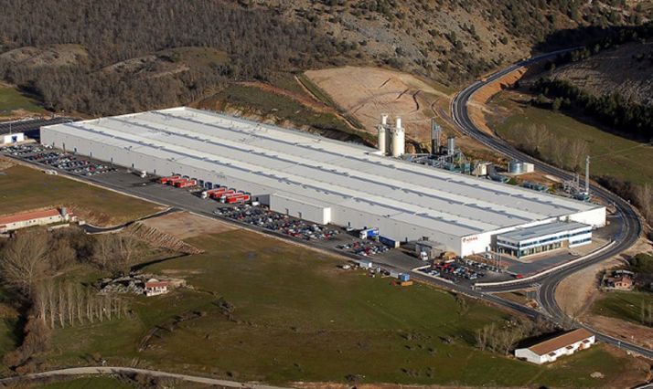 Vista aérea de la factoría. 