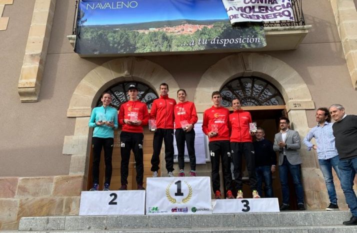 Marina Muñoz y Javier García, campeones regionales de Duatlón Standard en Navaleno