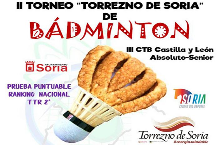 Este sábado, el II Torneo Torrezno de Soria de bádminton