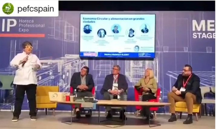 La agredeña, durante su intervención. 