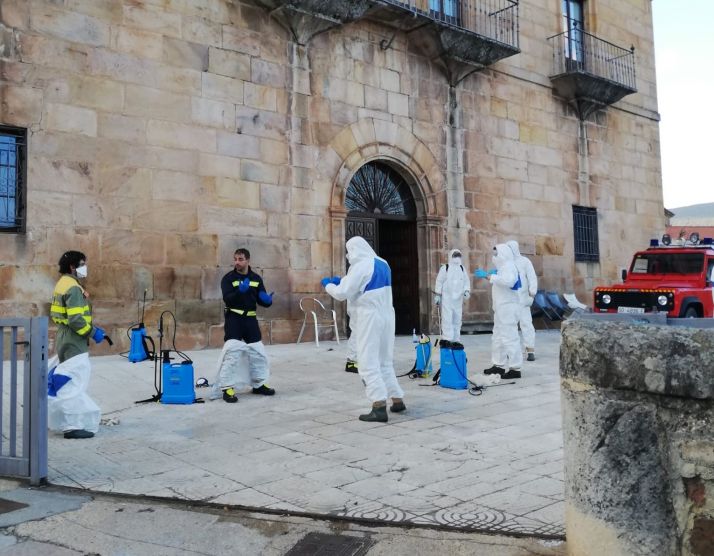 La limpieza de las residencias es una prioridad para los Bomberos de Soria