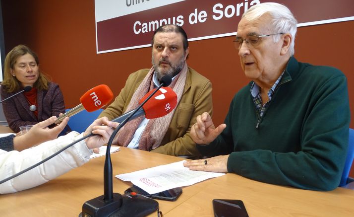 Gloria Gonzalo, José Luis Ruiz y Eduardo Lallana. /SN