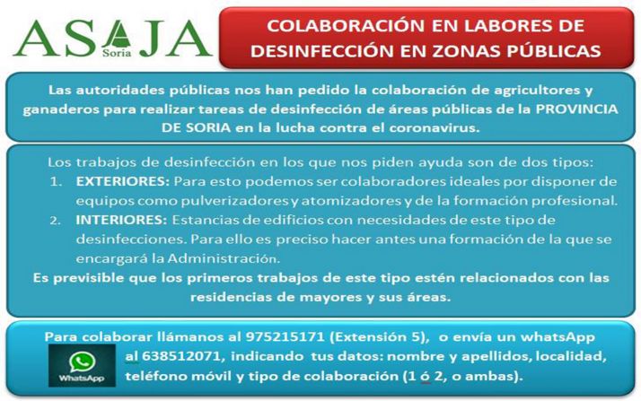 El llamamiento de ASAJA Soria en las redes sociales