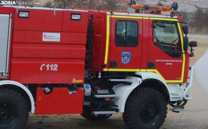 Un camión de los bomberos de Ólvega en una imagen de archivo. /SN