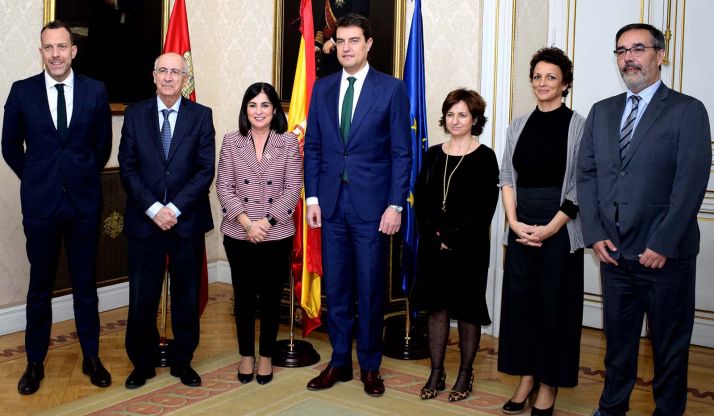 Los participantes en la reunión en el Ministerio. /Jta.
