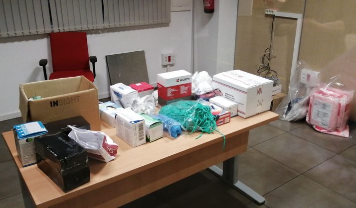 La Junta empieza a recibir material de equipos de protección donado por empresas sorianas