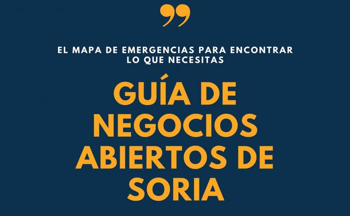 La ‘Guía de Comercios Abiertos de Soria’: más de 80 negocios y nuevas secciones de mascotas, fisioterapia u ortopedia