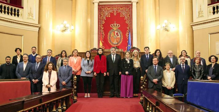 Participantes este lunes en la Conferencia Sectorial de Cultura, celebrada en el Senado. 