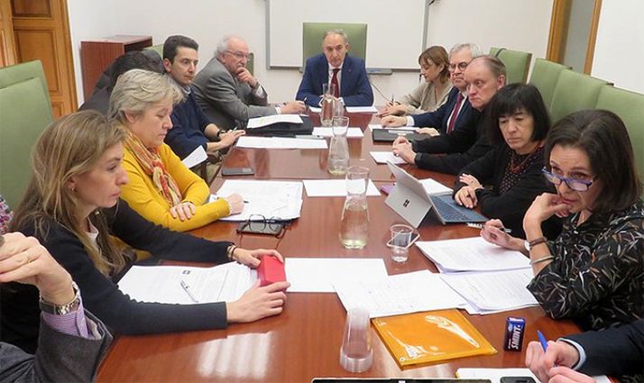 Una imagen de la reunión de este jueves. /UVa