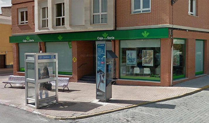 La oficina de la Caja Rural en San Esteban de Gormaz. /GM