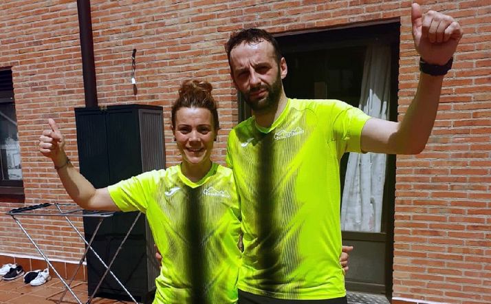 Dos de los más de 300 participantes en la convocatoria de Golmayo. /AG