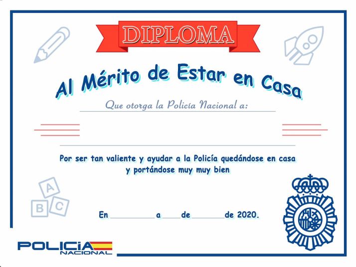 El diploma que reconoce el buen comportamiento. /CNP
