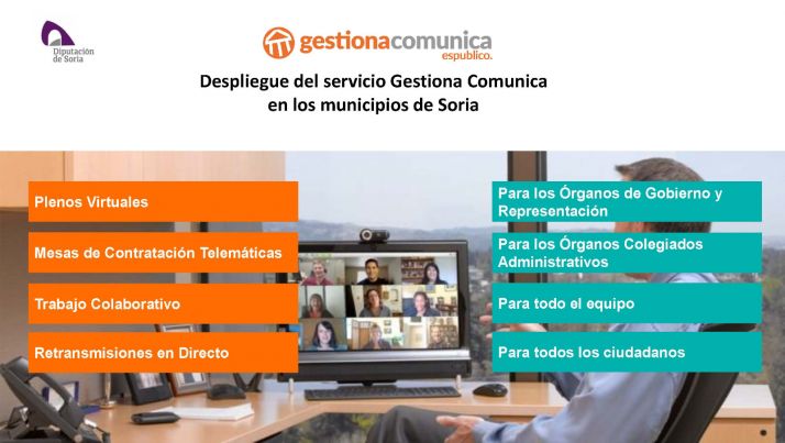 La Diputación facilita a los ayuntamientos un servicio de videoconferencias para que continúen su actividad