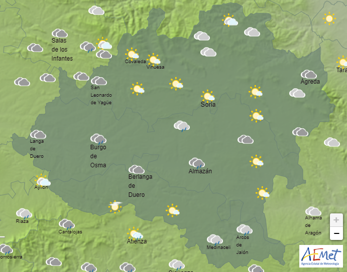 Las precipitaciones se resisten a abandonar la provincia