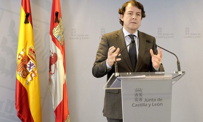 El presidente de la Junta en su comparecencia de hoy ante los medios informativos. /Jta.