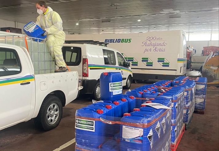 Desinfectante de Ávila para la Diputación