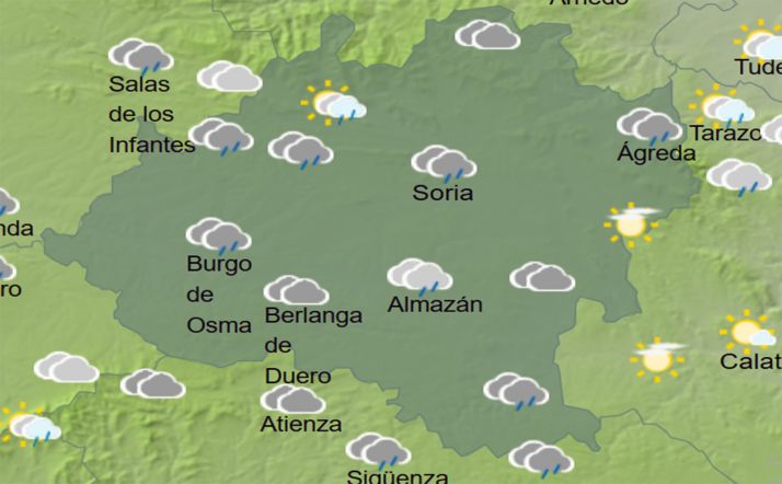 Pronóstico del cielo a las 16:00 horas. /AEMET