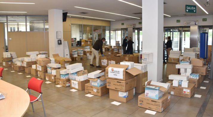 La Delegación Territorial ha distribuido esta mañana más de 115.000 unidades de protección individual