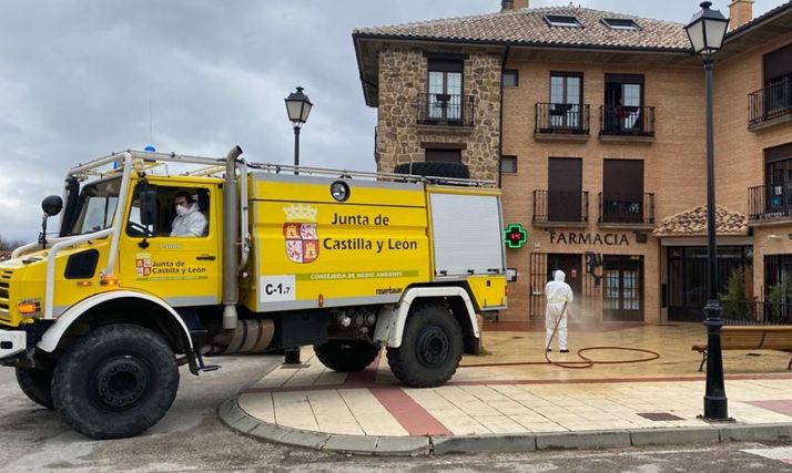 Labores en Garray esta tarde. /Jta.