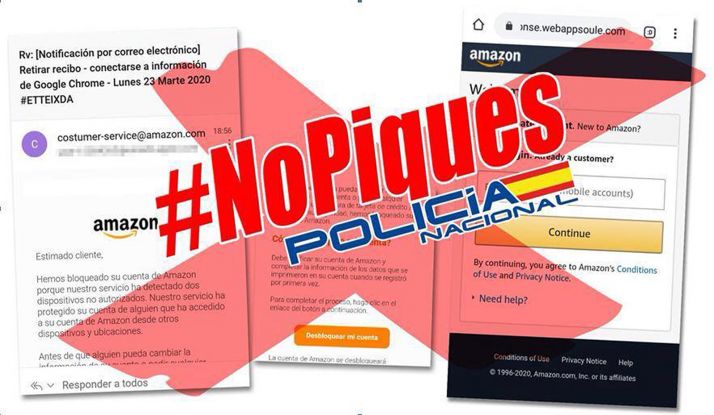 Detectan una nueva tentativa viral de fraude a través de phishing