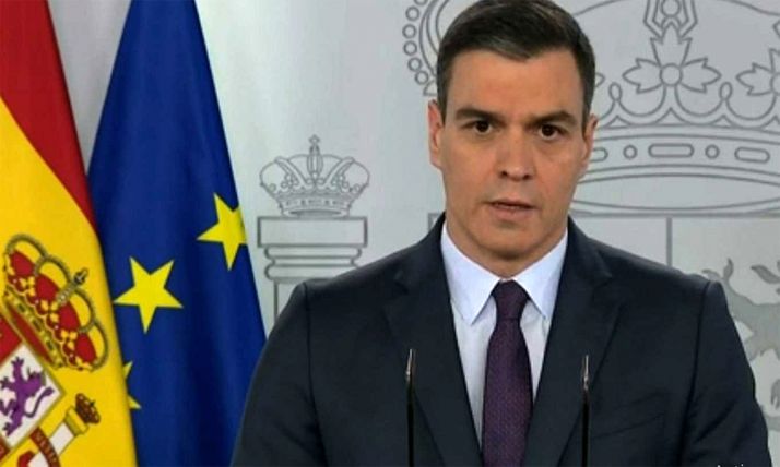 El presidente en comparecenia informativa. 