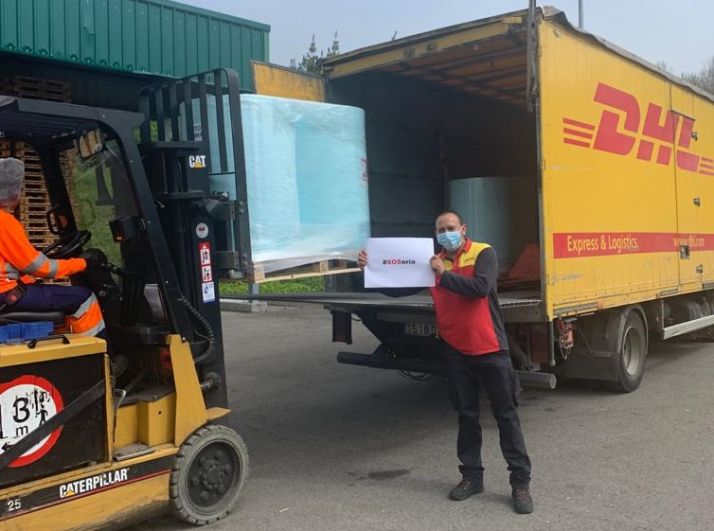 400 voluntarios sorianos realizarán 100.000 mascarillas gracias a una donación asturiana