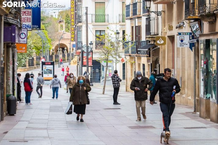 Coronaviurs: Un día de cuarentena en el centro de Soria en imágenes