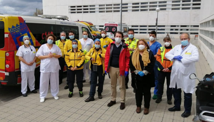 La visita `secreta´ de Mañueco al hospital de Soria