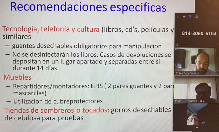 Una imagen de la conferencia de la Cámara y la Delegación del Gobierno en CyL. 