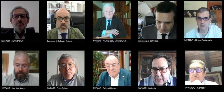 Videoconferencia entre Junta y presidentes camerales. 