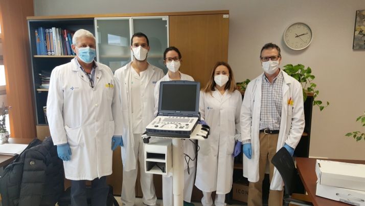 ‘Soria contra el COVID-19’ dona un equipo de ecografía para la unidad ‘Covid Residencias’