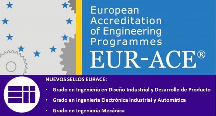 Tres nuevos títulos de la Escuela de Ingenierías Industriales de la UVa obtienen el Sello Europeo de Calidad EUR-ACE