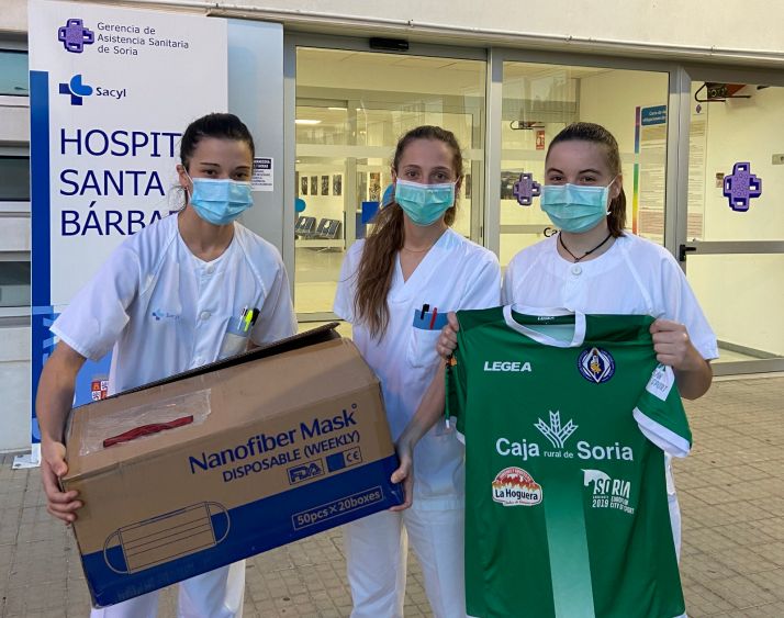 El CD San José de Soria realiza una donación de material sanitario valorado en 3.000 euros