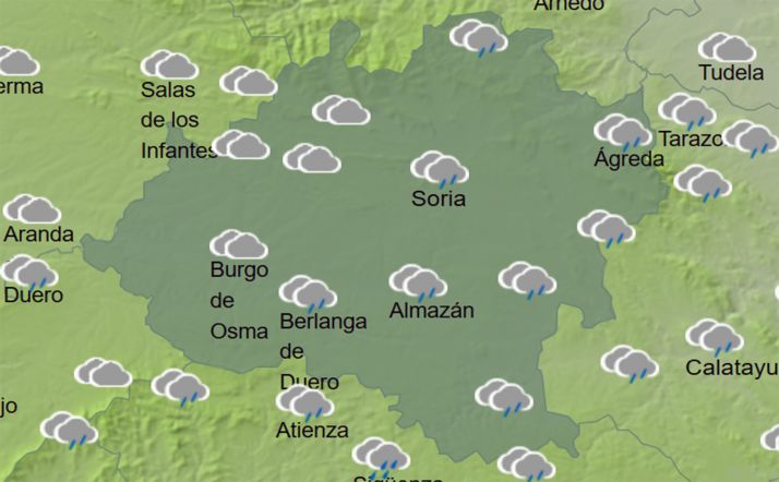 Previsión del cielo a las 15:00 horas. /AEMET