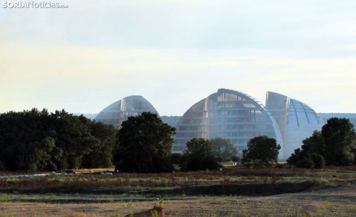 Una imagen de los terrenos con las Cúpulas de la Energía al fondo. /SN