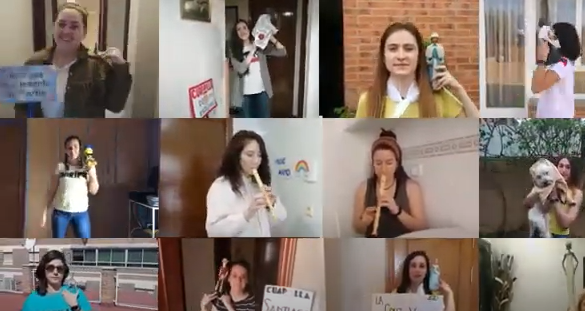 Las chicas de El Chiripas felicitan a los sorianos el Catapán con mucho arte y buen humor