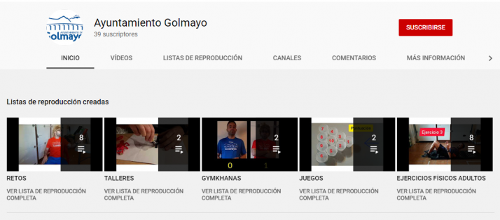 El Ayuntamiento de Golmayo estena canal en Youtube