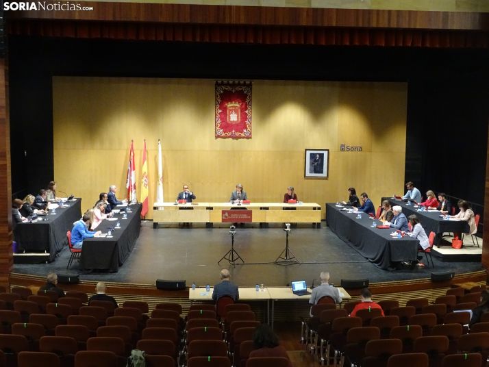 GALERÍA: Primer pleno presencial poscovid del Ayuntamiento de Soria