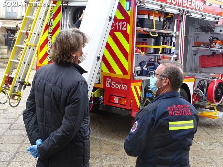 Nuevo camión de bomberos de Soria.