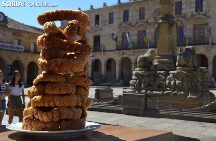 Torrezno de Soria en la Plaza Mayor.