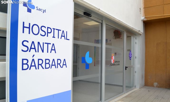 Entrada principal al Hospital de Santa Bárbara. /SN