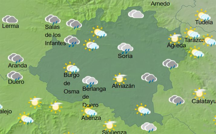 El tiempo en Soria: Aviso amarillo por tormentas