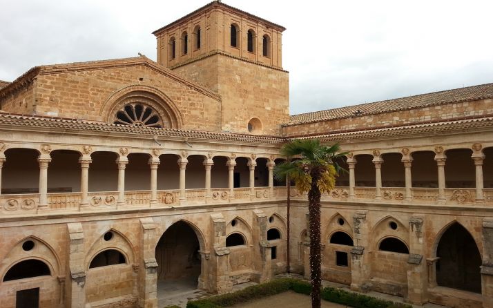 Una imagen del claustro monacal de Santa María de Huerta. /Jta.