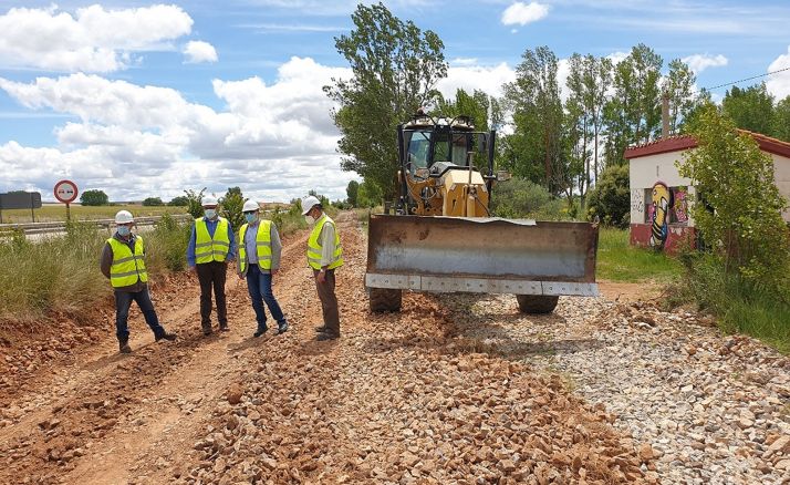 Las obras del camino natural entre Valcorba y Ciria, al ritmo previsto