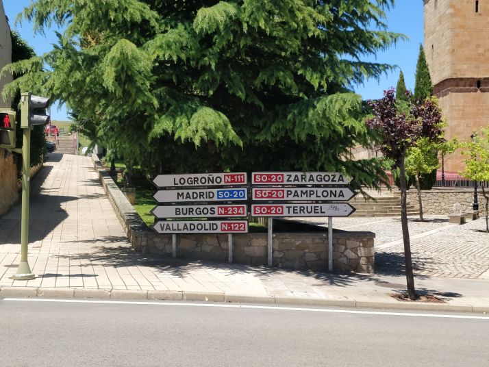 El PP critica el lamentable estado de la entrada a Soria desde Zaragoza