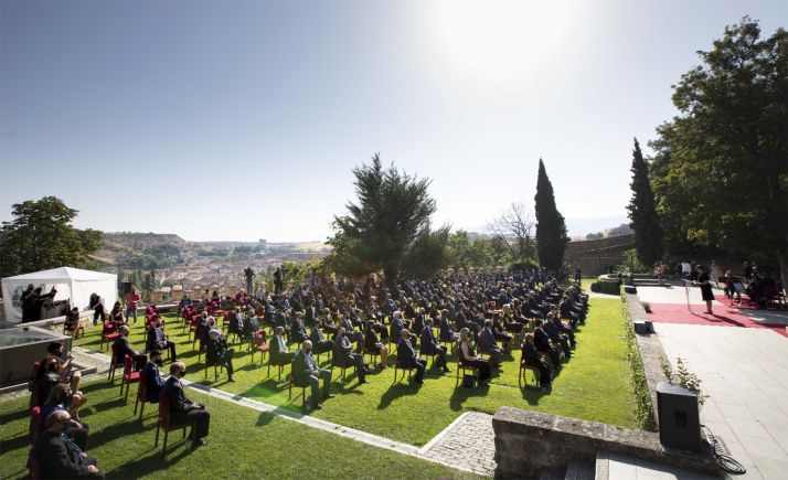 Una imagen del homenaje de este lunes en Segovia. /Jta.